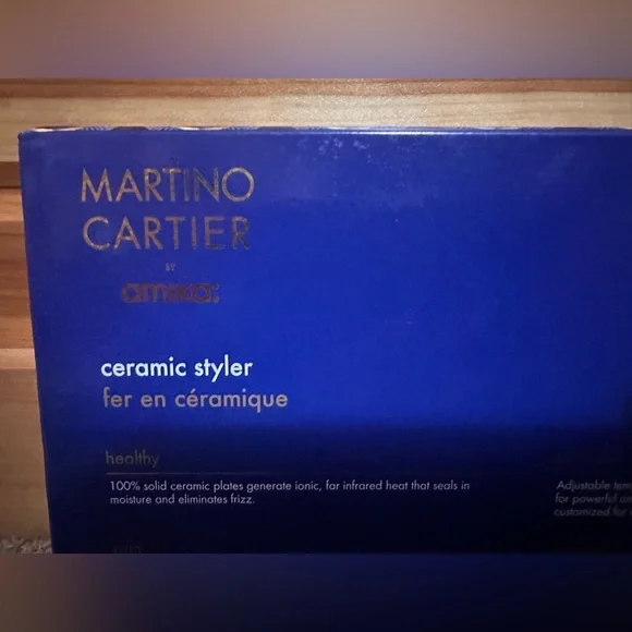 AMIKA MARTINO CARTIER NIB CERAMIC HAIR STRAIGHTENER TOOL - Picture 2 of 6